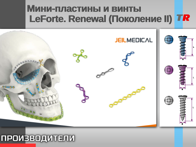 Мини-пластины и винты LeForte. Renewal (Поколение II) - TitanRetail