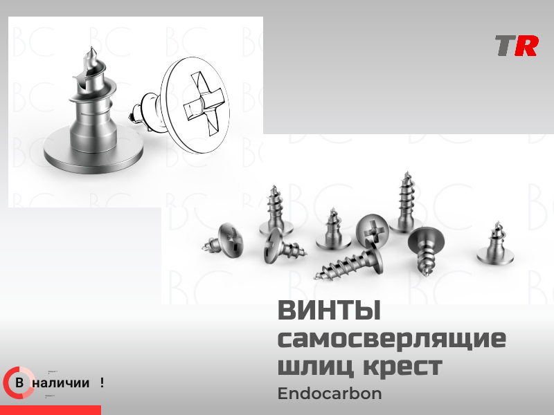Винты самосверлящие шлиц крест для фиксации пластин, костных блоков (Endocarbon) BonesControl в Наличии - TitanRetail