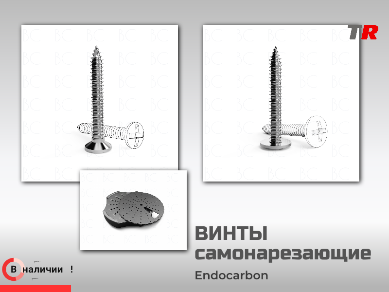 Винты самонарезающие шлиц крест для фиксации пластин, костных блоков (Endocarbon) BonesControl в Наличии - TitanRetail